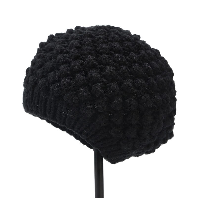 Hat #39 håndlavet ananas mønster baret retro græskar hat efterår og vinter vild varm maler hat