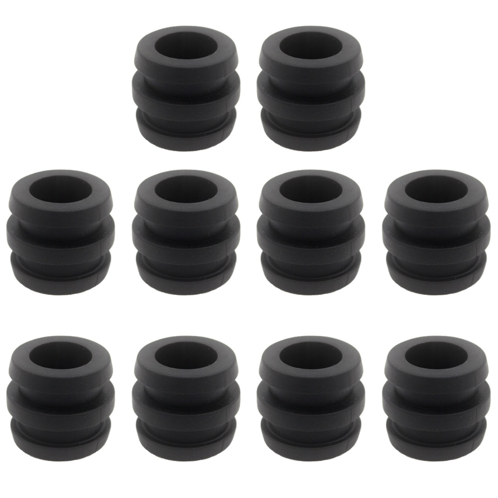 Juego de amortiguadores duraderos para futbolín, piezas de repuesto para fútbol de mesa de 16mm, parachoques de varilla de goma suave, 10 Uds.