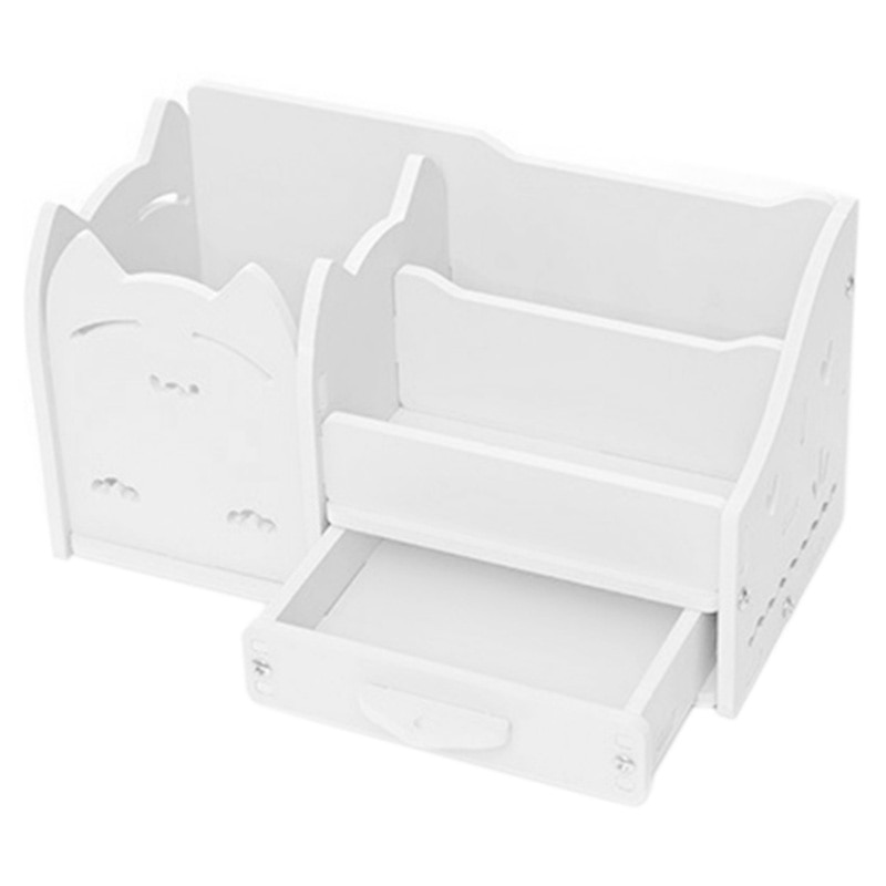 Multifonction école bureau stylo crayons tiroir boîte de rangement Table Simple crayon étagère support bureau papeterie fournitures