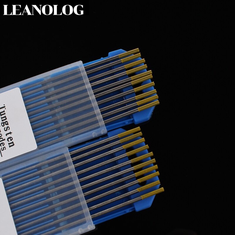 10 stücke Gold kopf Lanthan Tungste Elektrode 1.6/2.0/2.4/3.0/3.2/4,0 X150mm TIG wolfram Nadel/Wolfram Stange/Lot Stift