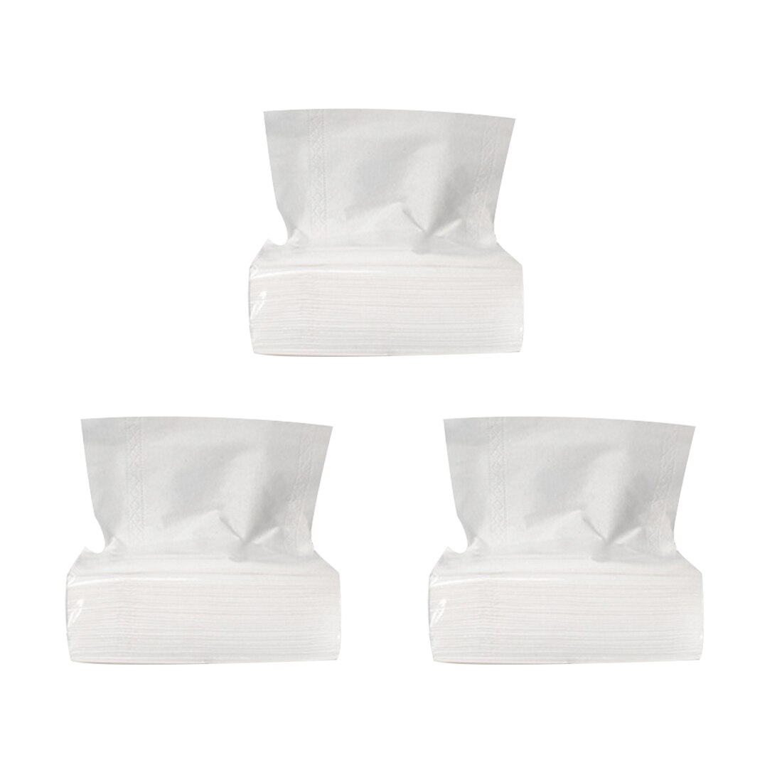 Servet Papier Wegwerp Servetten Voor Restaurant Hotel Papier Verdikte Houtpulp Papier Weefsels Toiletpapier 1/3/5/8/10 Packs: 3pcs