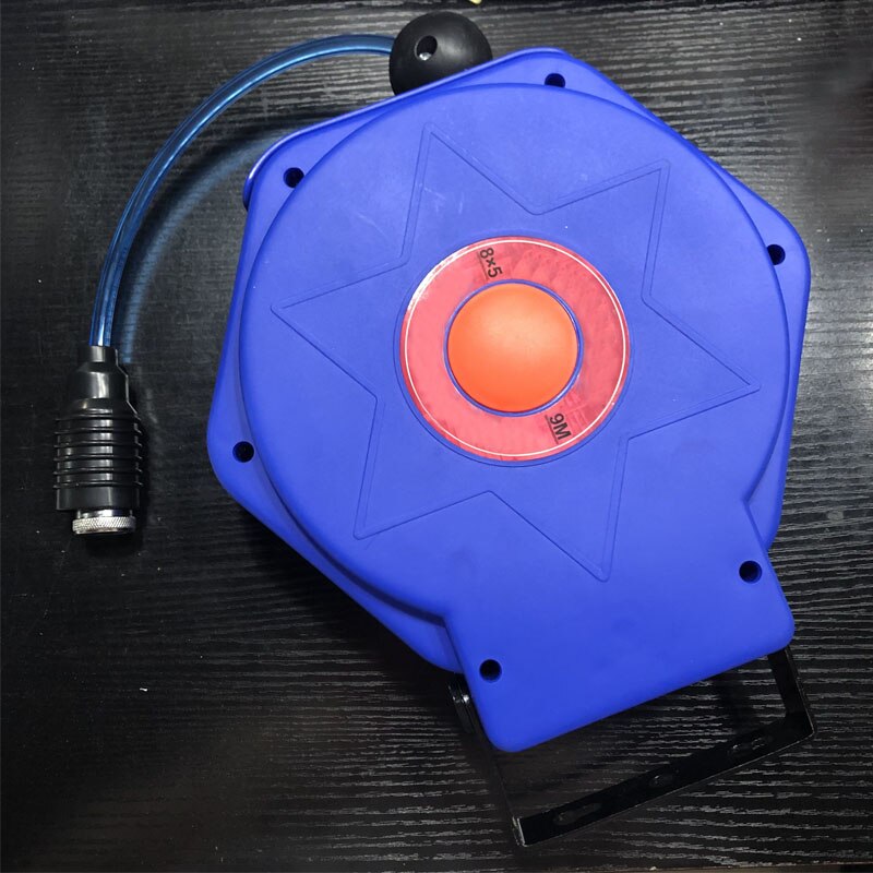 8*5mm 9m Automotive Air Hose Reel Pneumatic Hose PU Tube OD 8MM ID 5MM Automatic Retractable Reel Telescopic Drum Hose