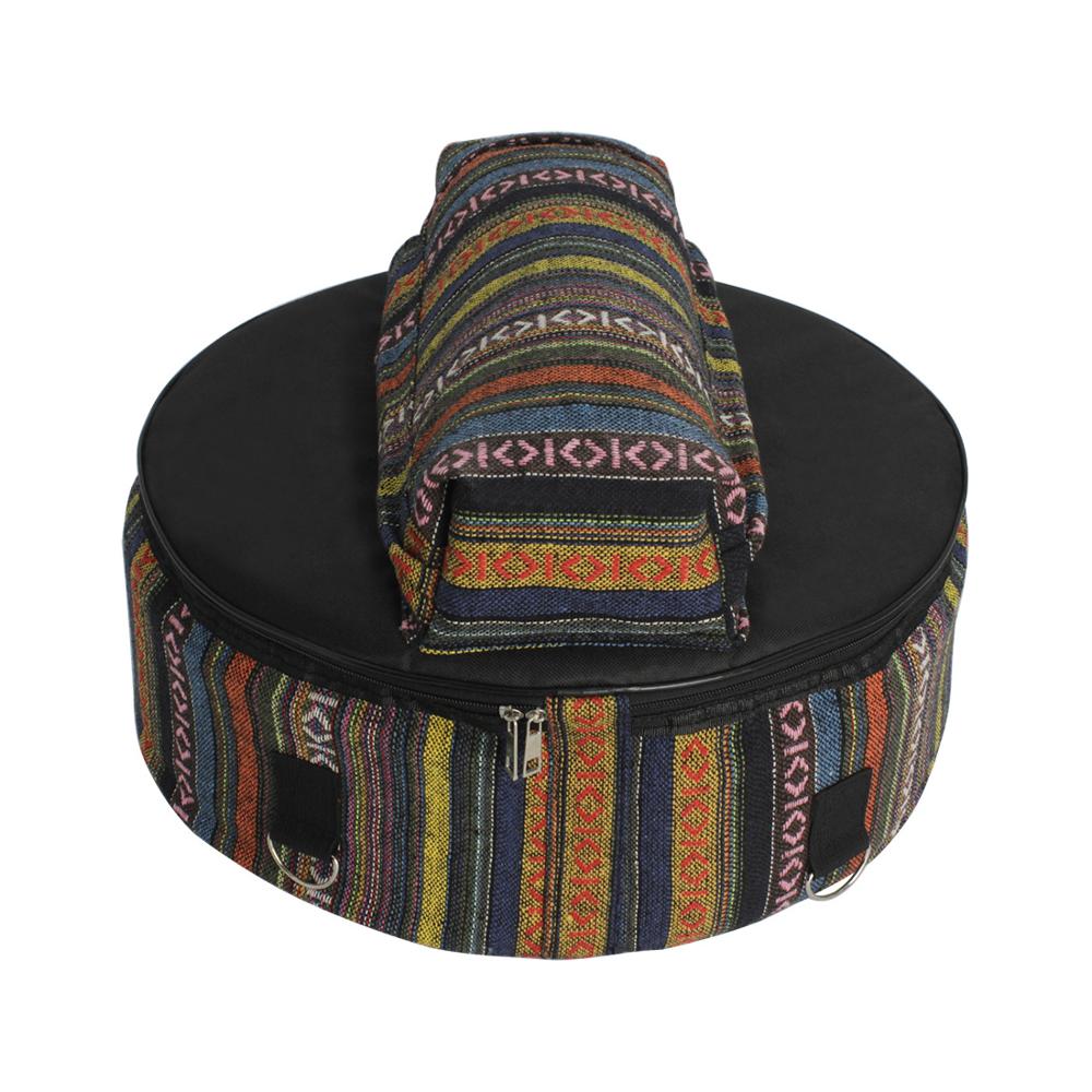 Bolsa portátil de 14 pulgadas, caja con cubierta de tambor, mochila para los hombros, color negro, Estuche de transporte