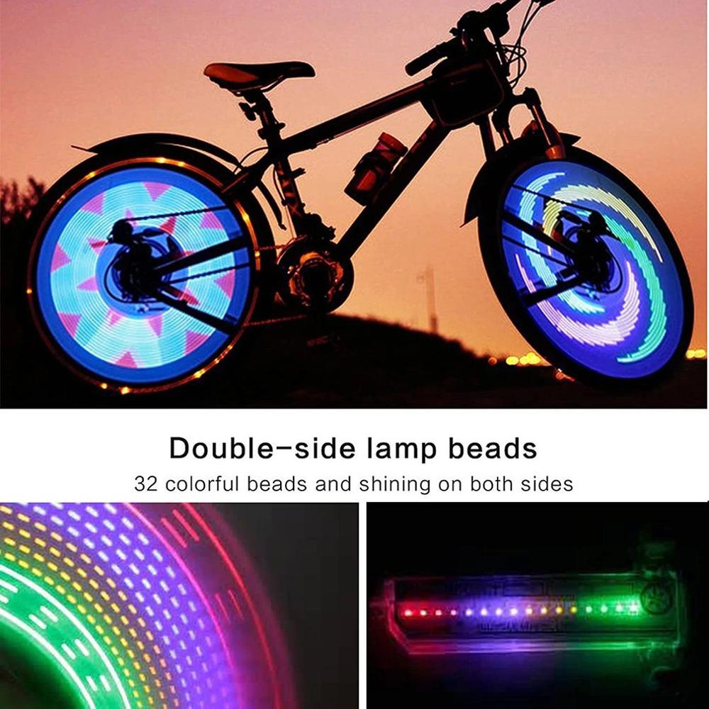 3D Fahrrad Speichen LED-leuchten Beleuchten sterben Straßen schick LED Bunte Fahrrad Räder Licht