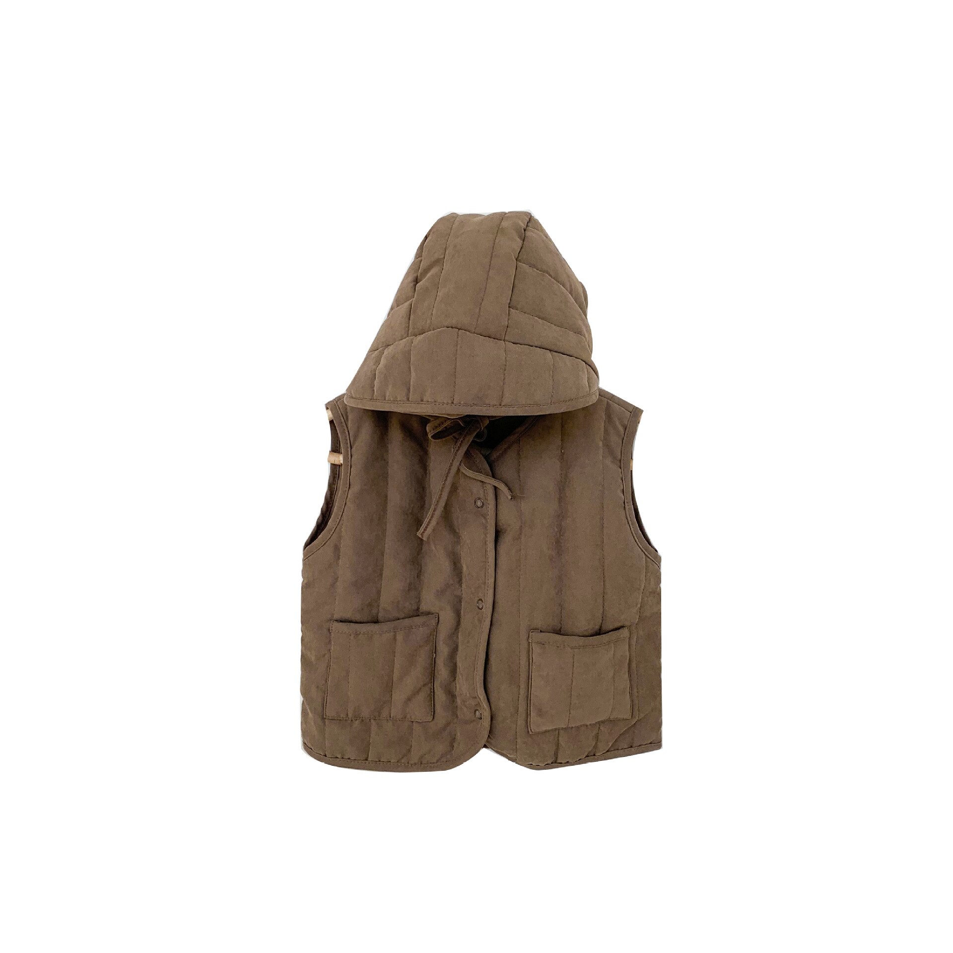 Herfst Winter Kinderen Mouwloze Mode Kleding Baby Meisjes Jongens Solid Casual Warme Vesten En Hoed Kids Vesten 6M-3T