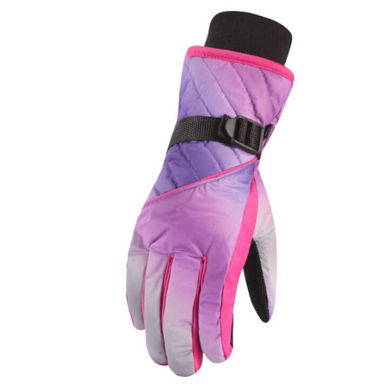 Aolikes winter ski handschoenen meisjes jongens volwassenen waterdichte warme handschoenen sneeuw kinderen winddichte ski snowboard handschoenen: D