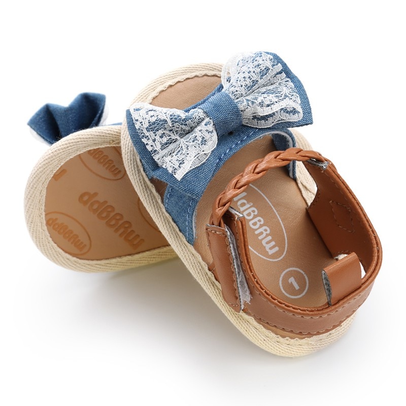 Summer Baby Sandals Baby Girl Summer Soft Sole Shoes Bowknot Sandals Toddler Infant Prewalkers Baby Sandals