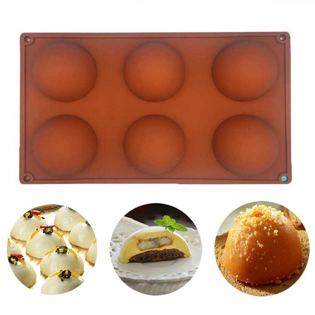 Half Ball Sphere Siliconen Mal Ronde Cake Chocolade Gebak Bakvormen Stencil Pudding Jello Zeep Candy Bakken Mallen #41