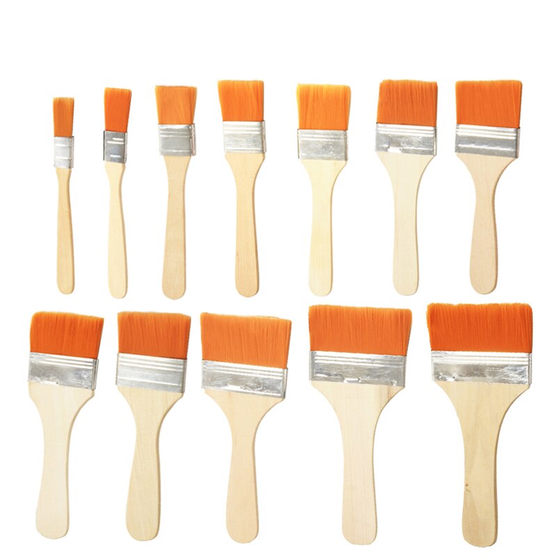 12Pcs Gold Leaf Tools Gold Silver Foil Brush Glue & Soft Gold Foil Wood Handle Gold Craft Gilding Leaves Sweep Gold Foil Tools