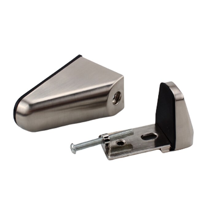 No Hole Zinc Alloy Adjustable Shelf Brackets for Glass Shelves Wood Shelves Fittings