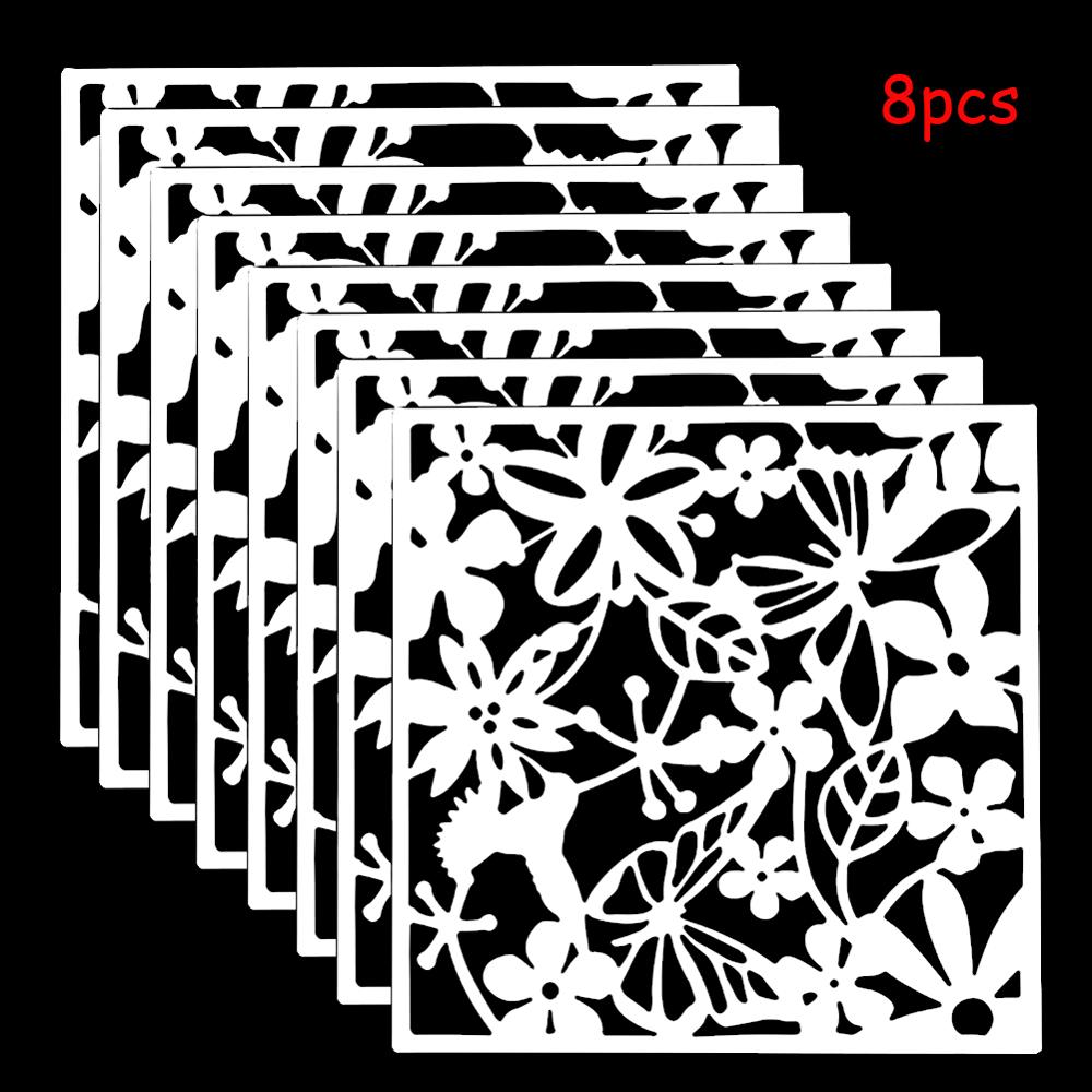 Plastic Hanging Screen Wall Partition Hanging Room Divider Panels for Living Dining Room Office Restaurant Art Decoration: 8pcs White