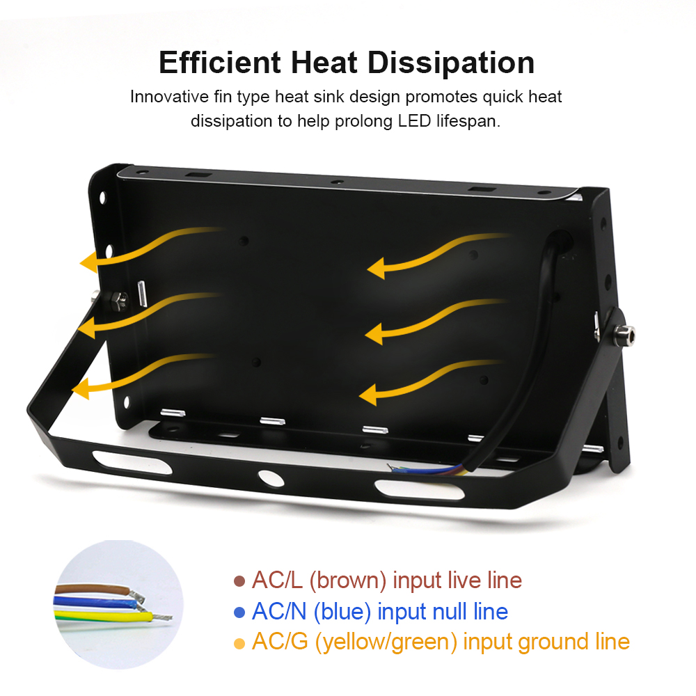 Led-Schijnwerper 50W 100W 150W Ip65 Waterdichte Ac 220V Outdoor Schijnwerper Led Reflector Straatverlichting Landschap Verlichting