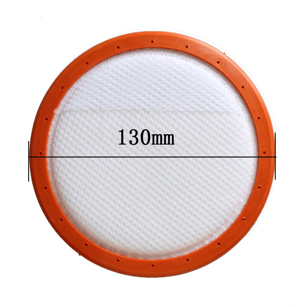 146mm/130mm zmywalny filtr odkurzający okrągły HV bawełniany filtr elementy filtra HEPA dla midea C3-L148B C3-L143B VC14A1-VC: 130mm