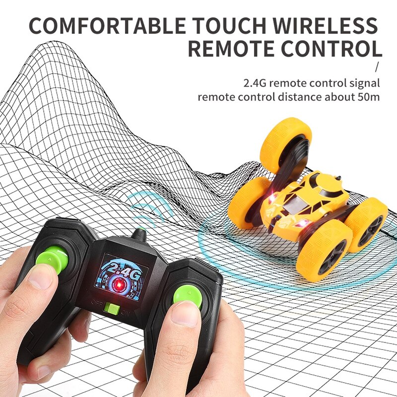 4wd RC Car Drift Double Side Stunt Car 360 Degree High-speed Rotation Educational Toys For Kids 2.4G Remote Control Stunt Car Rc