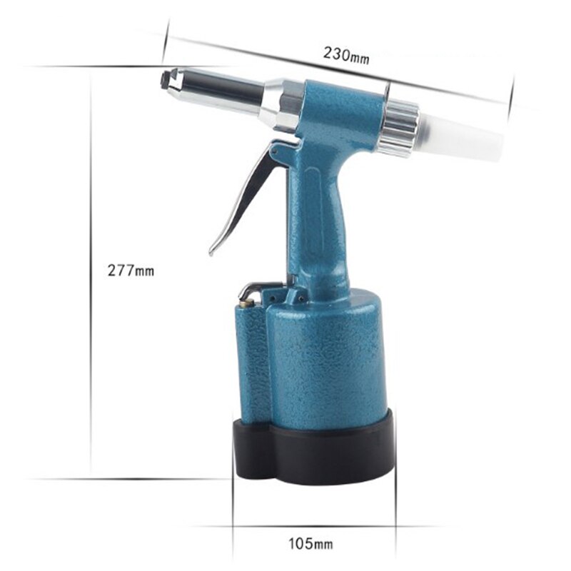 The Pneumatic Blind Rivet Tool 2.4-5.0Mm With Waste Rivets Collection Bottle Blind Rivet Tools