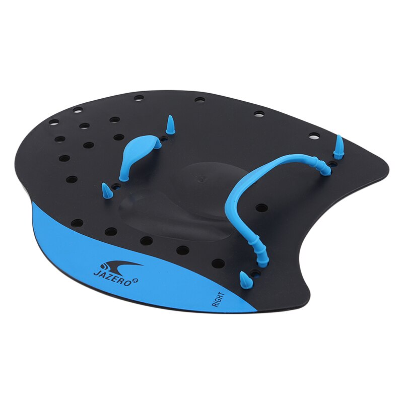 paletas de natación piscina golpes práctica corrección utensilios de natación de mano ajustable guantes palmeados: blue