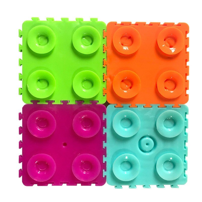 Pet dinner plate Dog Licking Food Plate Slow Food Anti-Choke with 4 suction cups Distracting 15X15X2cm improve digestion#7.3