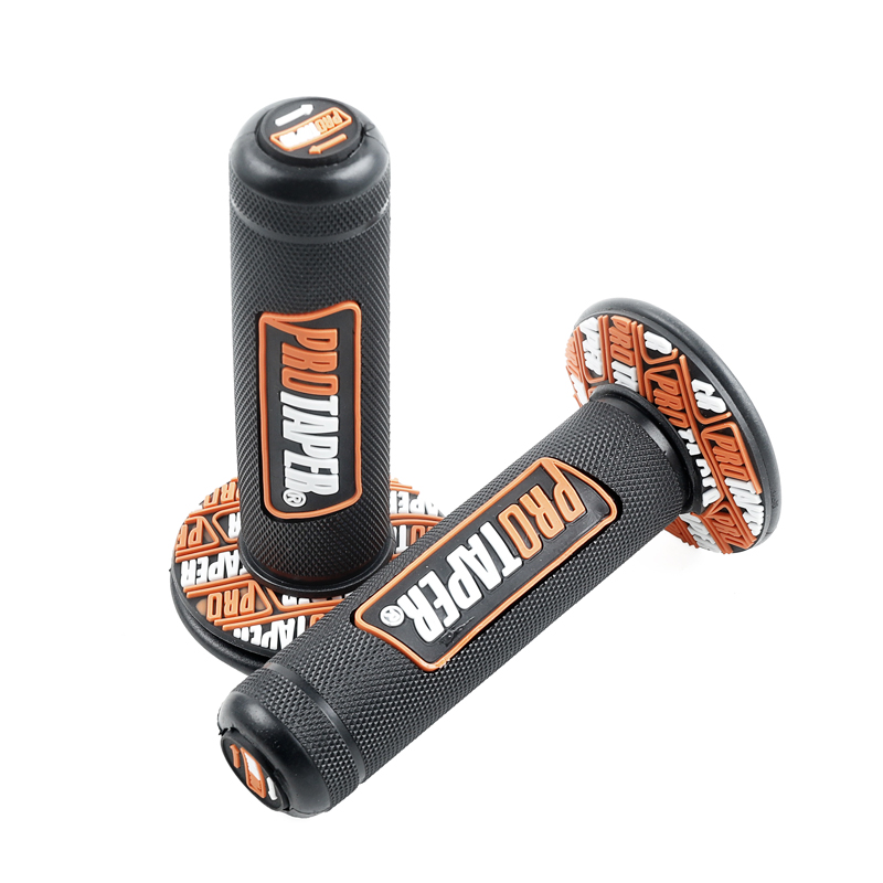 Maniglia in gomma da 50 cc, 70 cc, 110 cc, 125 cc, moto universale da 7/8 "e 1-1/8", maniglia fuoristrada per moto: champagne