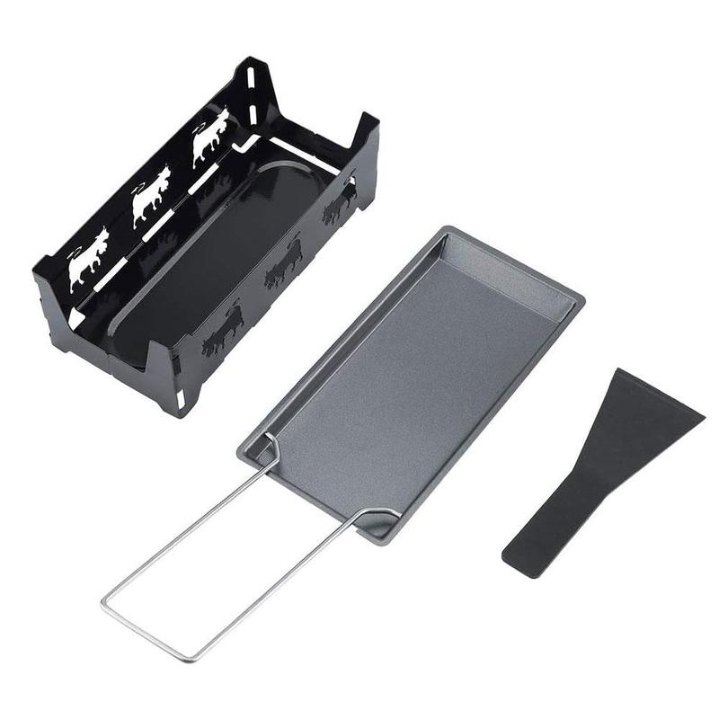 Grill fromage appareil à Raclette anti-adhésif Griller Mini BBQ plateau à fromage cuit four à fromage fer à repasser fondeur à fromage plateau cuisine: C