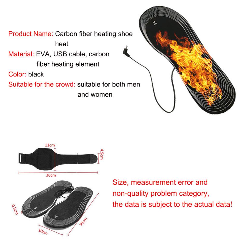 USB DC węgiel Fiber podgrzewany elektrycznie wkładki wkładki grzewcze EVA akumulator 4.5V opakowanie na baterie podgrzewany elektrycznie wkładki dropship