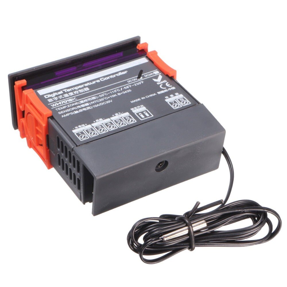 WH7016K DC12V Digitale Halbleiter Temperatur Regler Thermoelektrische Kühler Peltier Thermostat