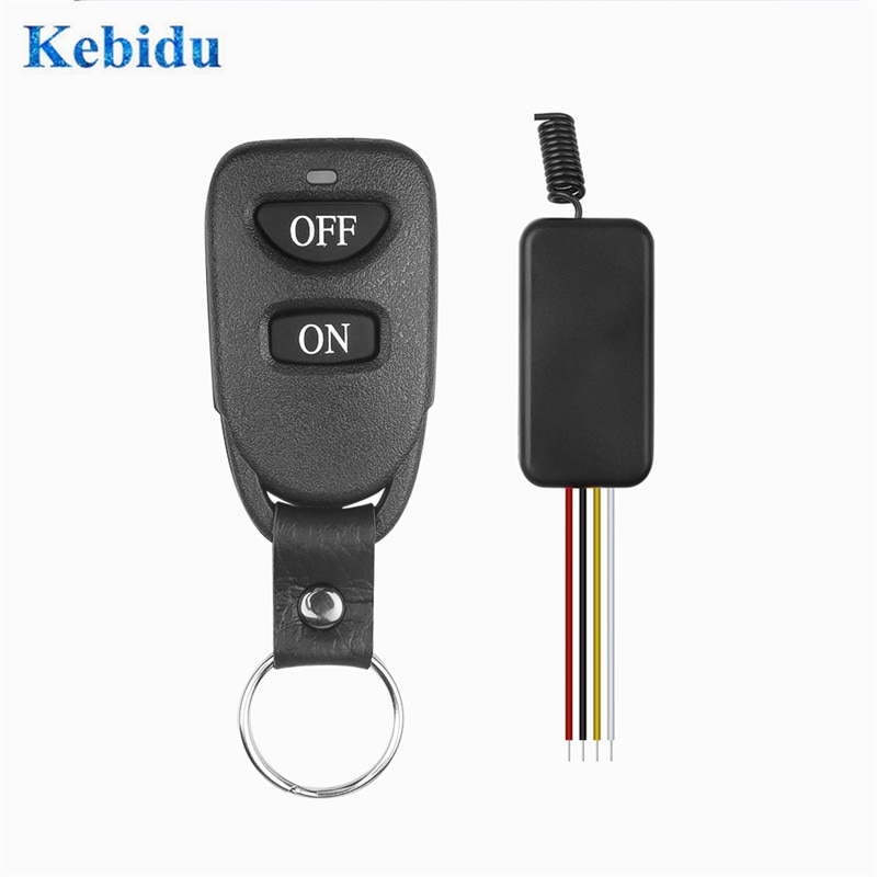 KEBIDU 433MHz RF Transmitter Receiver Relay Module Wireless Switch Remote Control 3.6V 12V 24V and 433 MHz Controller For Light