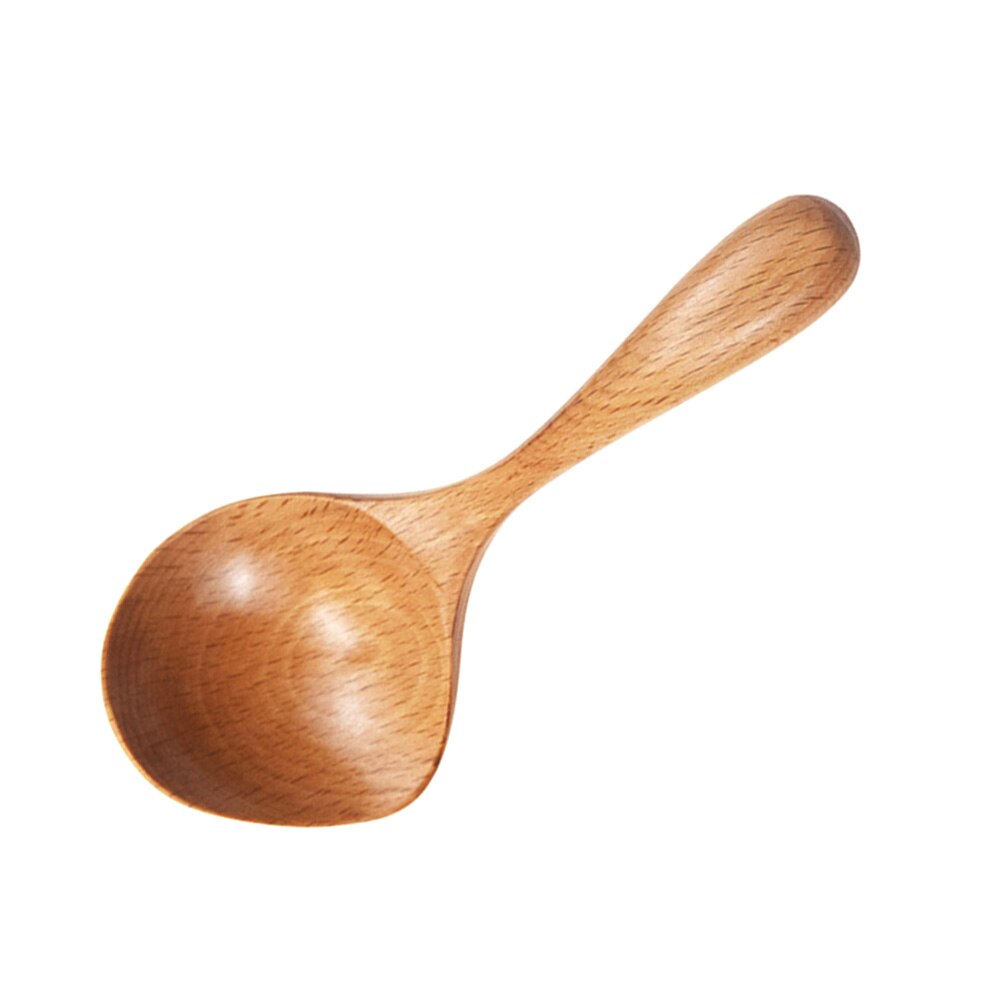 Houten Rijst Scoop Met Uitloop Japanse Stijl Pap Soep Lepel Keuken Gebruiksvoorwerp Servies Voor Thuis Restaurant