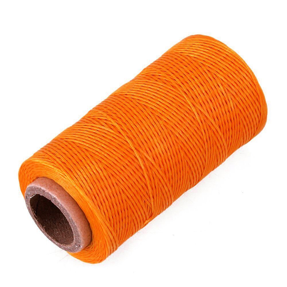 1/6/8/12/16PCS Leather Sewing Waxed Thread Cord 260m Leather Craft String Dacron Line Thread Leather Stitching Tool DIY Material: Orange