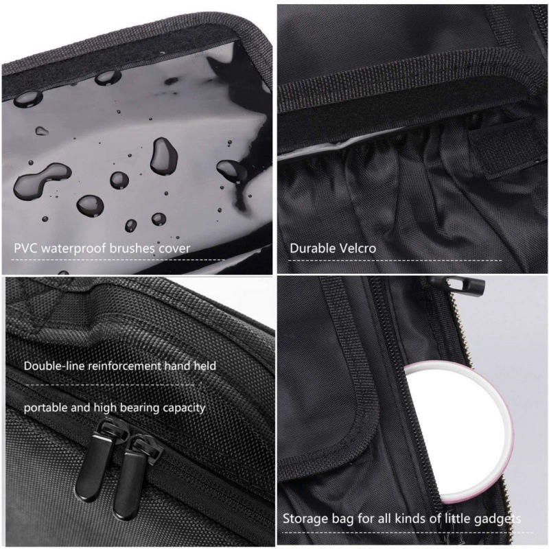 Makeup bag Train Case Makeup Cosmetic bag Organizer Portable Artist Storage Bag With Adjustable Dividers Makeup Brush Case