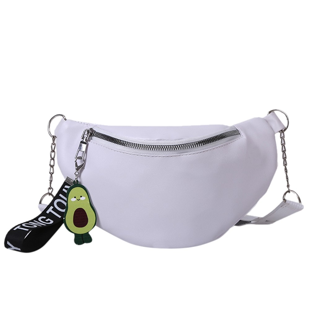 Neue Reine Farbe Frauen Leder Hülse Bote Schulter Tasche Fehlschlag Tasche Crossbody-tasche Geld Telefon Reise Frauen Brust: weiß