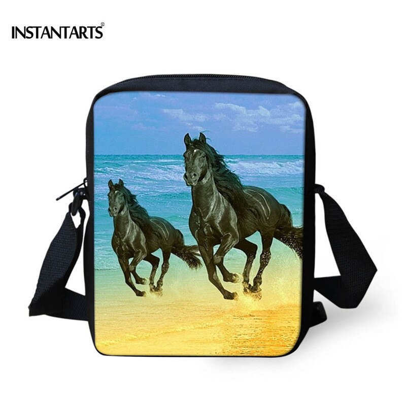 Instantarts Crazy Horse Schooltassen Voor Jongens Kids Animal Satchel Kinderen Kleine Schouder Boek Tas Kleuterschool Kindje Schooltas: Z924E