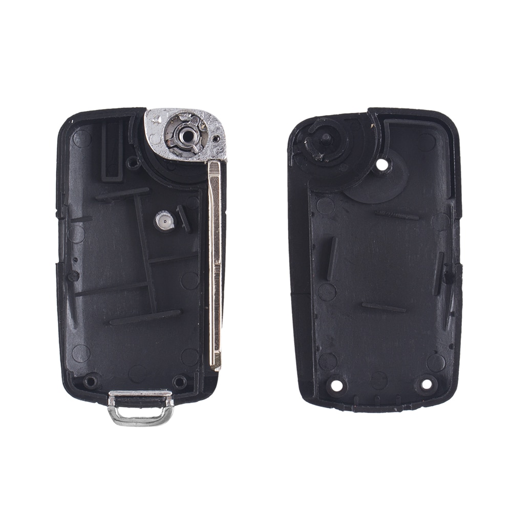 KEYYOU obudowa kluczyka 1 przyciski robić Hyundai H1 Getz akcent Kia Rio Picanto Carens zmodyfikowana klapka składana obudowa pilota z kluczykiem samochodowym nie oszlifowany ostrze