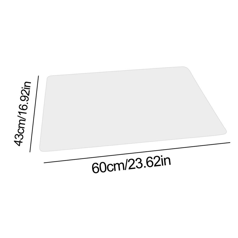 Protection des coussins de chaise roulante, tapis de chaise Transparent, épais, imperméable, en PVC, avec rebord, pour sols en bois dur
