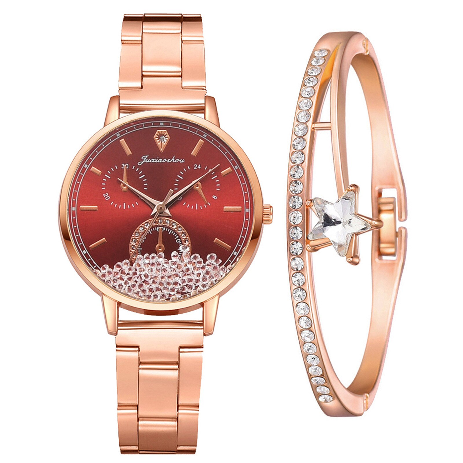 Frauen Uhr Luxus Rose Gold Uhren Damen lässig Uhr Mit Armbinde Schmuck Beste Serie Von Direkte Verkauf: H
