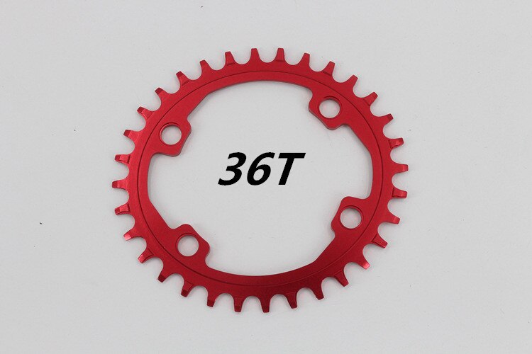 SNAIL MTB Bike Chainring Round Oval For Shimano M7000/8000/9000 32/34/36/38T 96BCD Narrow Wide Tooth Plate: 36T Oval Red