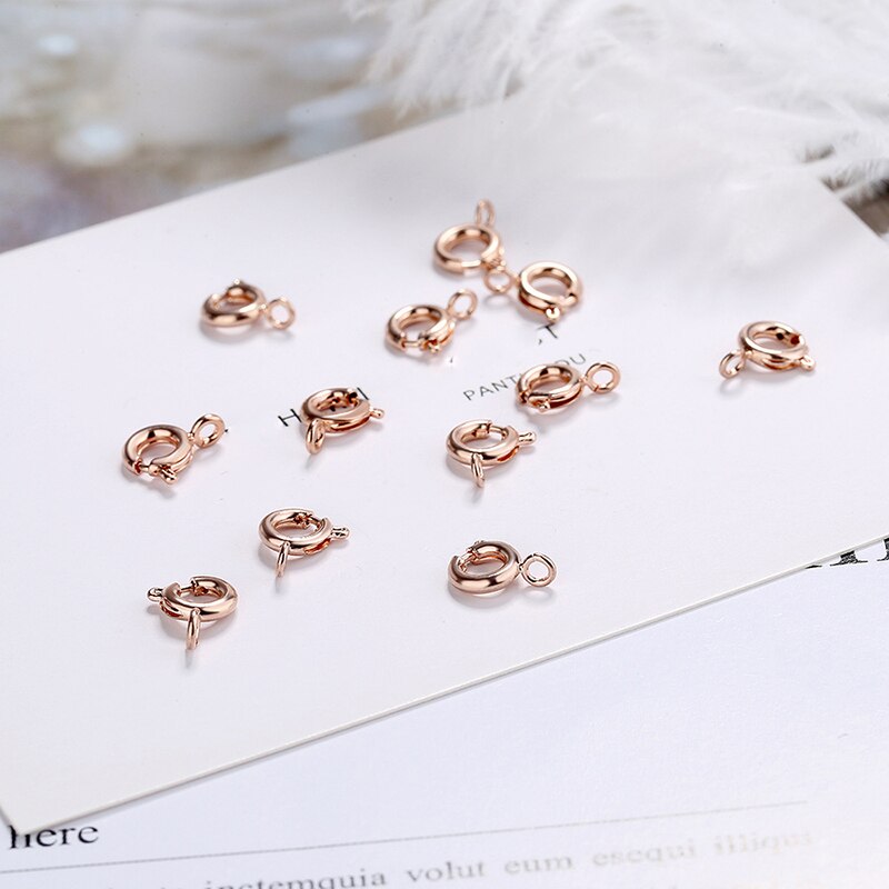 INZATT 10 Pieces / Lot Real 925 Sterling Silver Necklace Clasp Chain Charms Handmade Of DIY Accessories