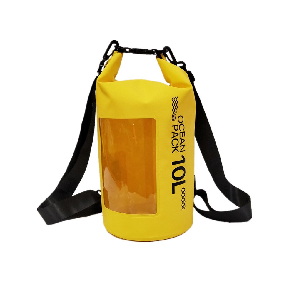 10L PVC Waterproof Bag Outdoor Swimming Bag For Man Women Kayaking Backpack Outdoor Beach Storage Bag Rafting River Backpack