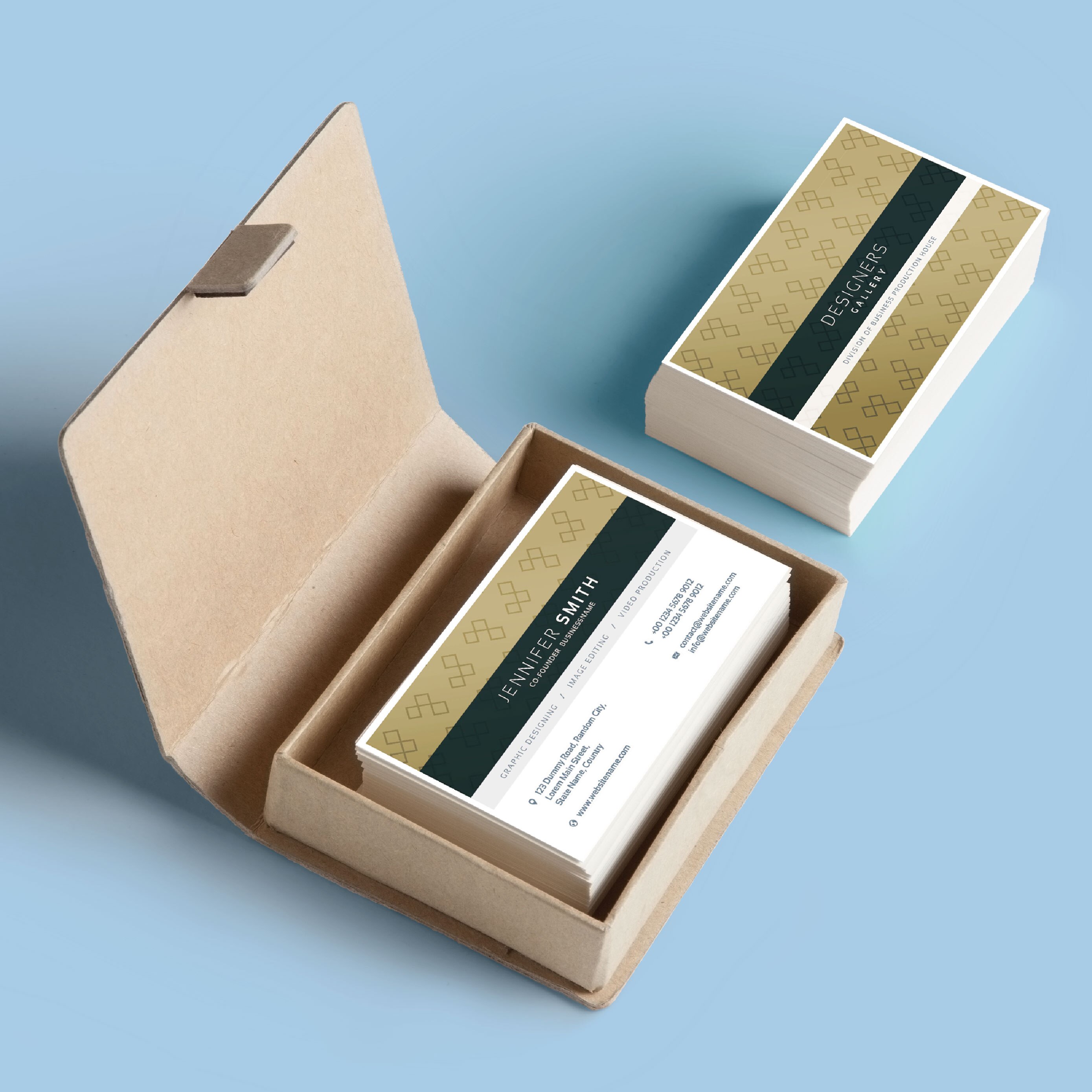 Free and customization of high-end business cards with double-sided printing