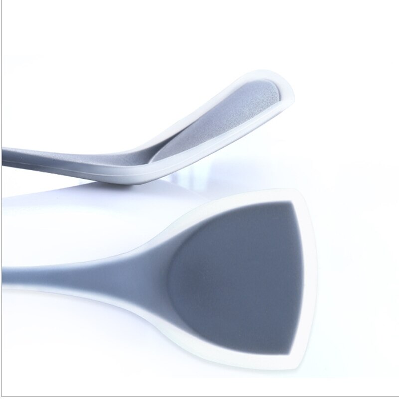 Espátula de silicona gruesa de mango largo, pala antiadherente para cocinar, accesorios de cocina, utensilio de protección