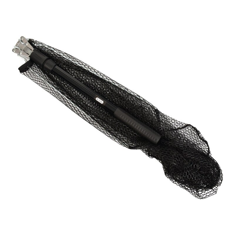 100cm Folding Fishing Net Aluminum Alloy Triangular Landing Net Telescoping Pole Rubber Dip Network