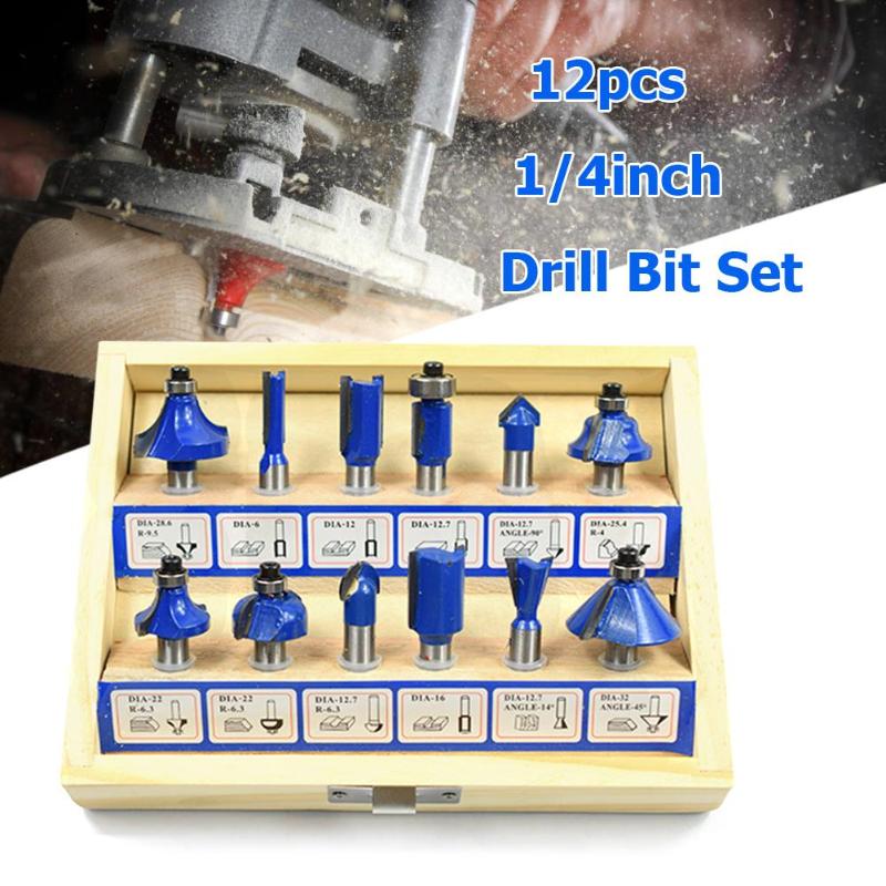 8mm Shank Carbide Router Bit Joinery Trimmer Woodworking Milling Cutter Set