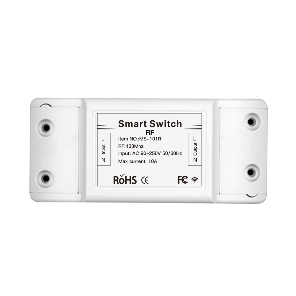 433 mhz trådlös smart switch rf fjärrkontrollmottagare tryckknappskontroll väggpanelsändare ,2- vägs /3- vägs multikontroll: Mottagare