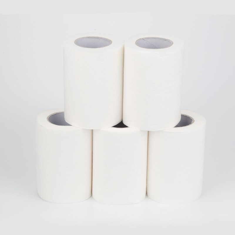 24Pcs Zachte Witte Wc-papier Handdoeken Rolls Toiletpapier Huishouden Papier Producten 4 Ply Papieren Tissue