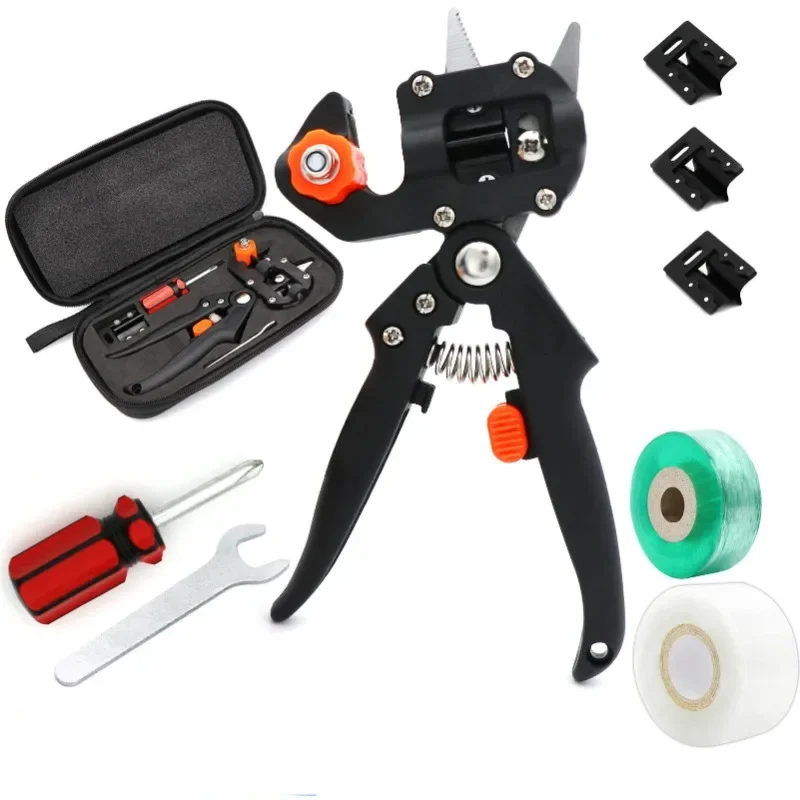 Kit d'Outils de Greffage 2 en 1, Sécateur de Jardin avec Remplacement de Branches de Plantes, de Vigne, d'Arbres Fruitiers, Analyste d'Outils de Coupe, Ciseaux