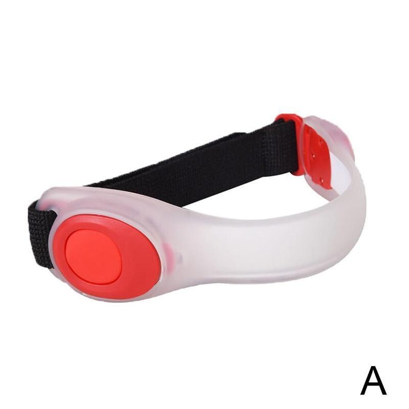 Nacht fietsen hardlopen led licht armband 8 kleuren reflecterende veiligheidsband sportband waarschuwingsarm outdoor veiligheidsband reflecterend  b2 n 8: Rood
