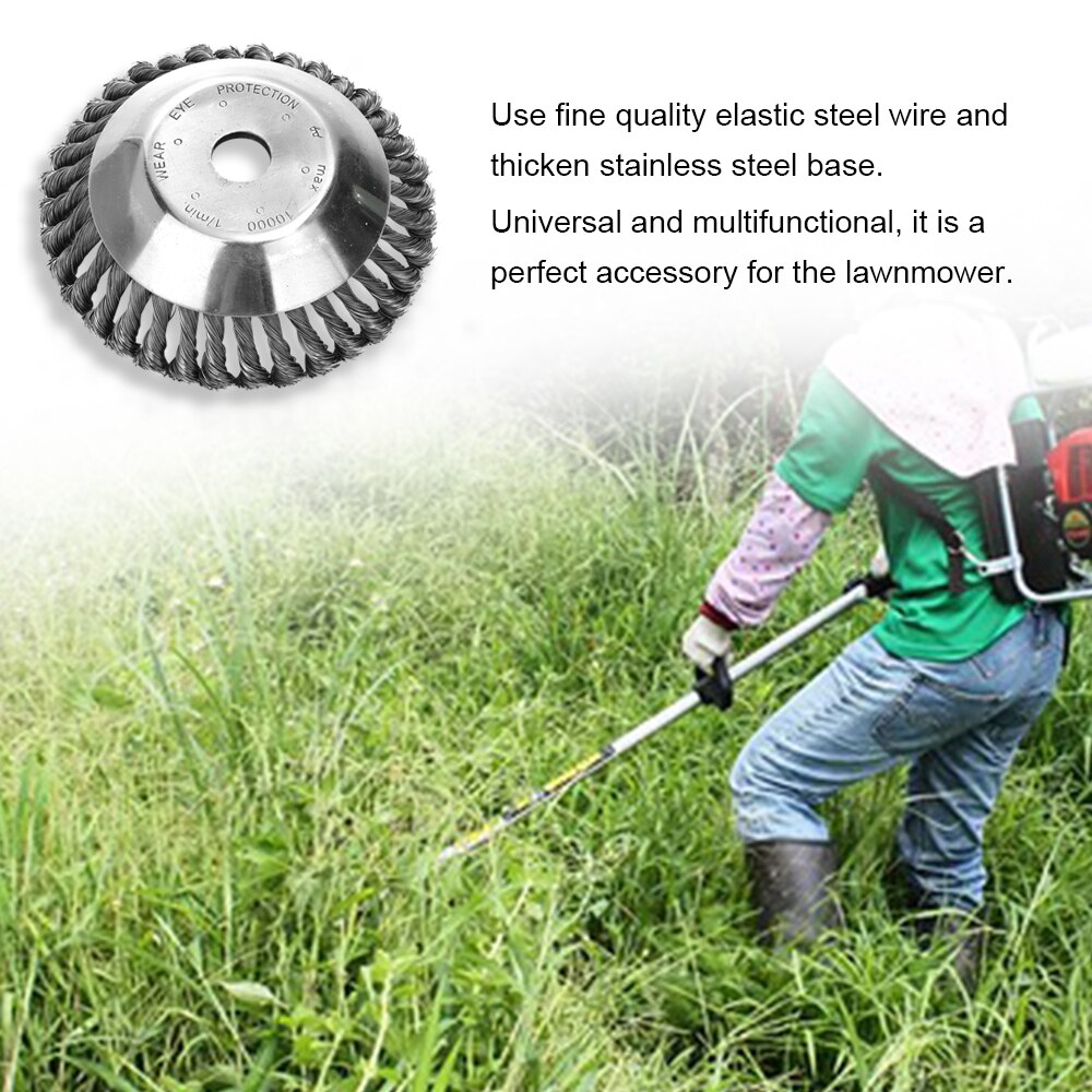 Grass Cutter Trimmer Parts General Wear-Resistant Multifunctional Steel Wire Rust Removal Weeding Plate Lawn Mower Accessories