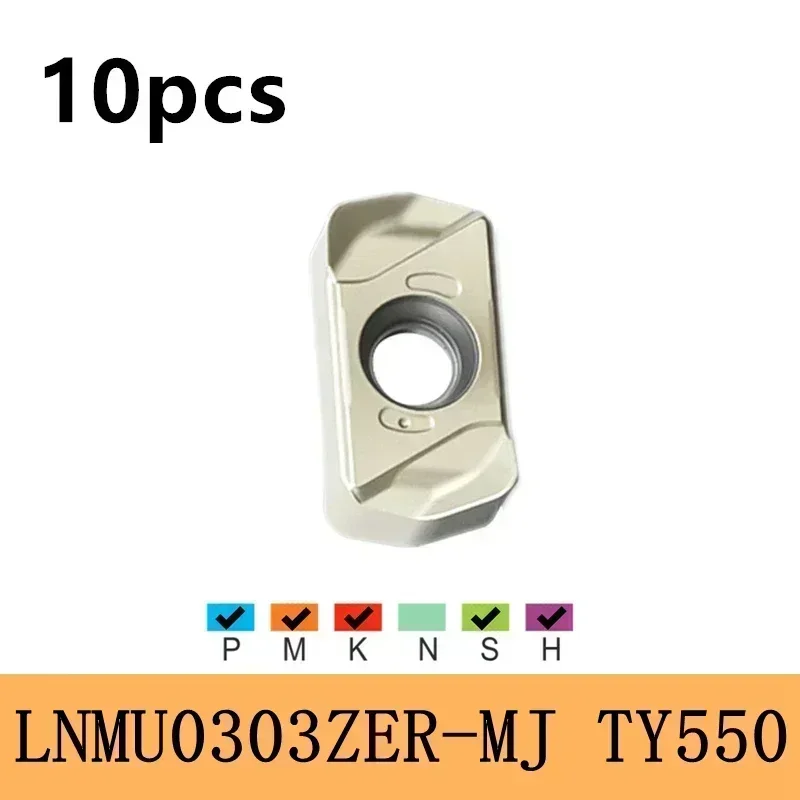 Serie EXN03R Supporto per fresatura bifacciale ad avanzamento rapido per LNMU0303 LNMU0303ZER Inserti in metallo duro di alluminio Fresa frontale CNC: 3mm