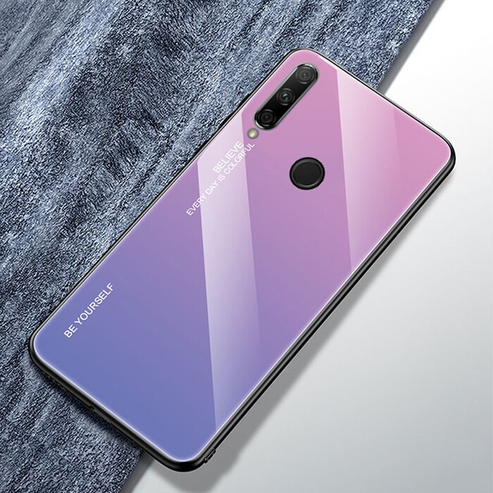 Luxus Fall Für Honor 9X9 X Premium Fall Gradienten Gehärtetem Glas Abdeckung Fall Für Huawei Ehre 9X globale Glas Fall Rüstung