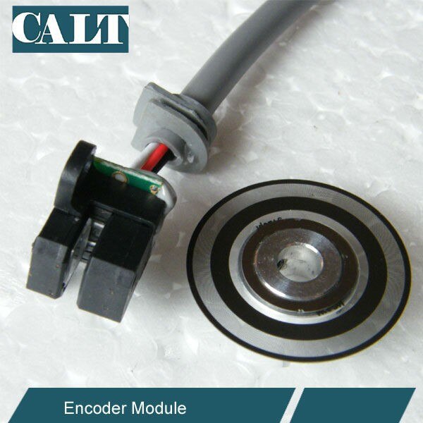 CALT – Kit de Module d&#39;encodeur rotatif incrémental de 56mm, avec trou de 12mm, arbre creux PD56, disque d&#39;encodeur optique, Phase A B Z