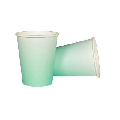 8PCS Party Pappbecher 12 Farbe Haushalt Kaffee Tasse Geschirr Home Decor Zubehör Hochzeit Decor Party: F